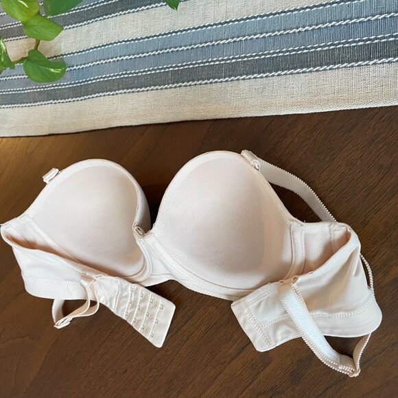 Fit Fully Yours Lingerie Felicia Strapless Bra Full Coverage Nude 32DD - Picture 9 of 12